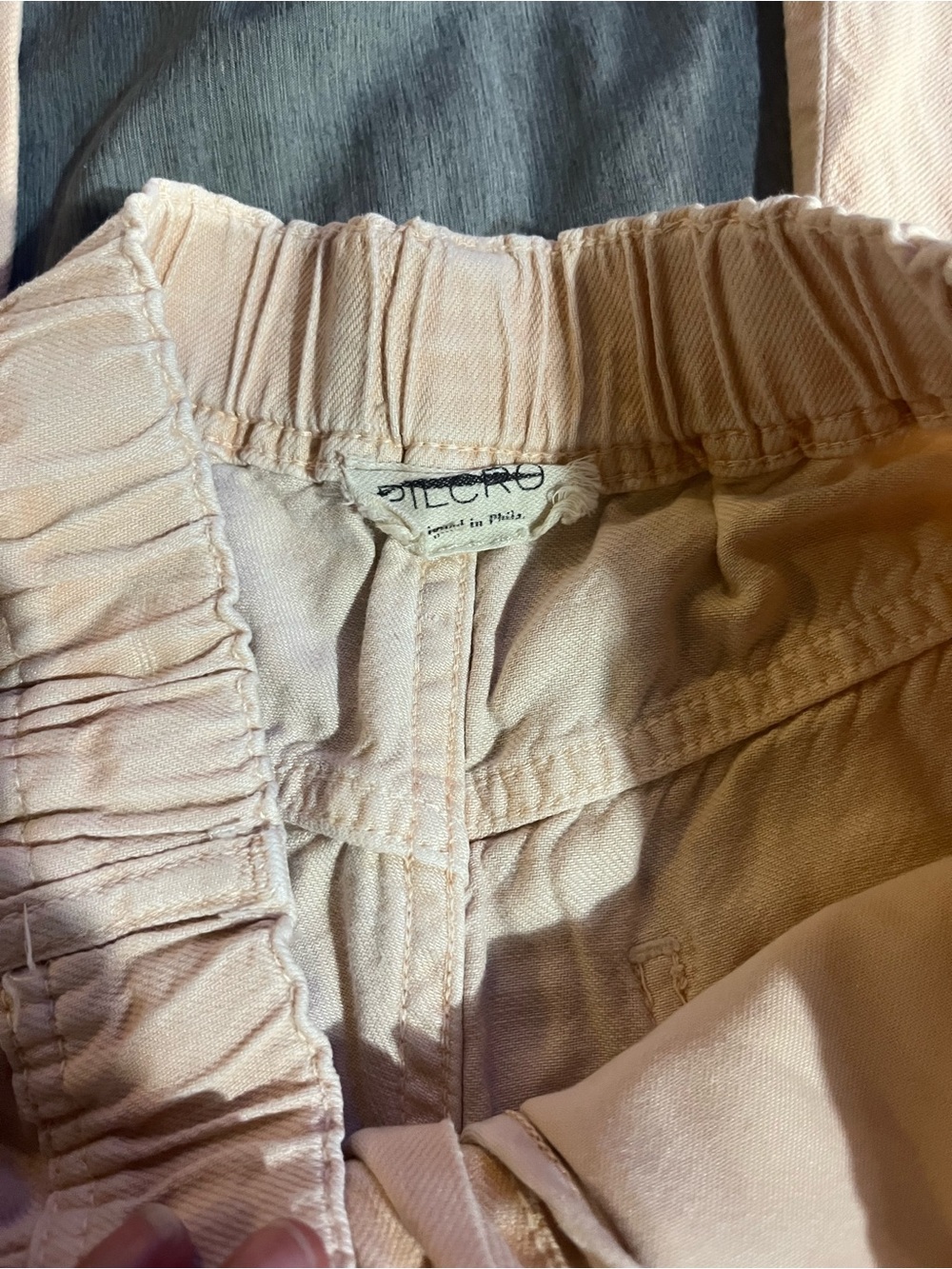 Pilcro Peach Wide-Leg Jeans with Elastic Waist - Picture 3 of 5